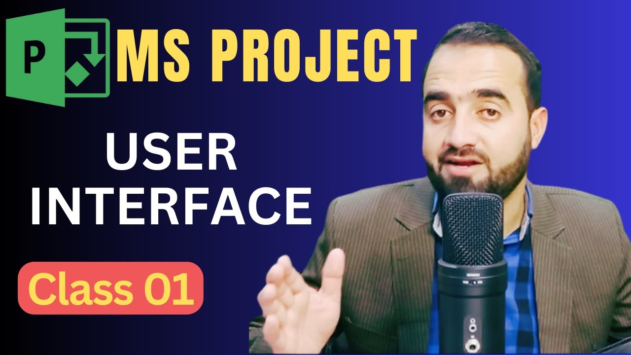 Microsoft Project User Interface Of Ms Project Youtube