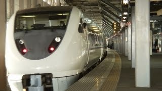 Ｌ特急しらさぎ4号（名古屋行き）683系2000番台　8両　入線～発車　北陸本線　福井駅