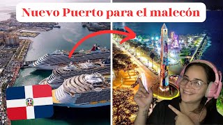 El nuevo puerto del malecón de Santo Domingo 😱 / Cubana 🇨🇺 reacciona a República Dominicana 🇩🇴