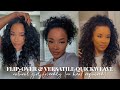 FLIP-OVER METHOD + SUPER VERSATILE & EASY QUICKWEAVE | NATURAL GIRL FRIENDLY (NO HEAT REQUIRED)