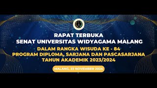 LIVE I RAPAT TERBUKA SENAT UNIVERSITAS WIDYAGAMA MALANG