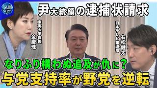 【深層NEWS】韓国・尹大統領の逮捕状請求…「拘束は違法」主張も裁判所は棄却▽なりふり構わぬ追及が仇に？最新世論調査で与党支持率が野党を逆転…背景は