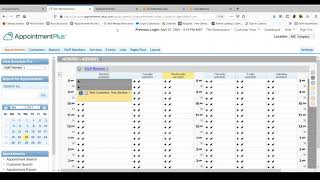 Customer View Overview Appointment Plus Software