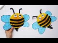 How to make a paper bee | Moving paper toys