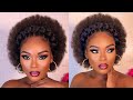 Wow 🤩😱 Classy 10-15 minutes natural hairstyle. How to style 4c Natural hair in 10 minutes.