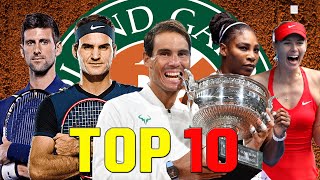 Top 10 Best Tennis Players In Roland Garros