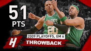Ray Allen CRAZY  Game 6 Highlights vs Bulls 2009 NBA Playoffs - 51 Points, 9 Thr