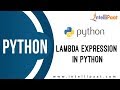 Lambda Expression in Python | Python Tutorial | Python Course | Intellipaat
