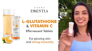 Derma Essentia Glutathione Tablets \u0026 Vitamin C Effervescent Tablets | For Glowing Skin #shorts