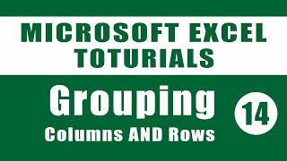 14- Microsoft Excel |Grouping Columns and Rows | IT Plus |Sinhala