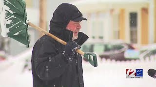 Snow winding down as cleanup continues