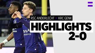 HIGHLIGHTS: RSC Anderlecht - KRC Genk | 2021-2022 | Perfect night in the Lotto Park