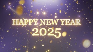 HAPPY NEW YEAR - 2025 - Countdown with fireworks - Free to use with Date