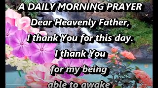 A Daily Morning Prayer,Morning Prayer Starting Your Day With God,Christian Prayer For Morning