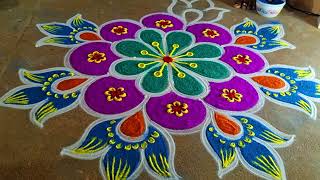 Bhogi Pongal 2025 🌻special kolam 3*1🌻thai Pongal kolam🌻 sankranti chukala 🌻diyamuggulu🌻mattu pongal