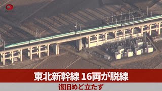 東北新幹線、16両が脱線   復旧めど立たず