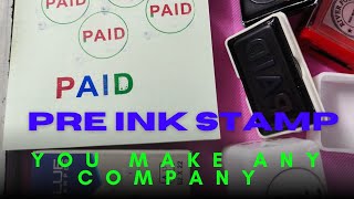 how to make any Company Pre-inked Rubber Stamp #stampfactory