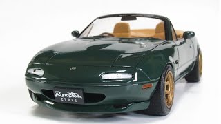 #35　1/24 ユーノス ロードスター 製作記  / TAMIYA EUNOS ROADSTER Building［Eng Sub］