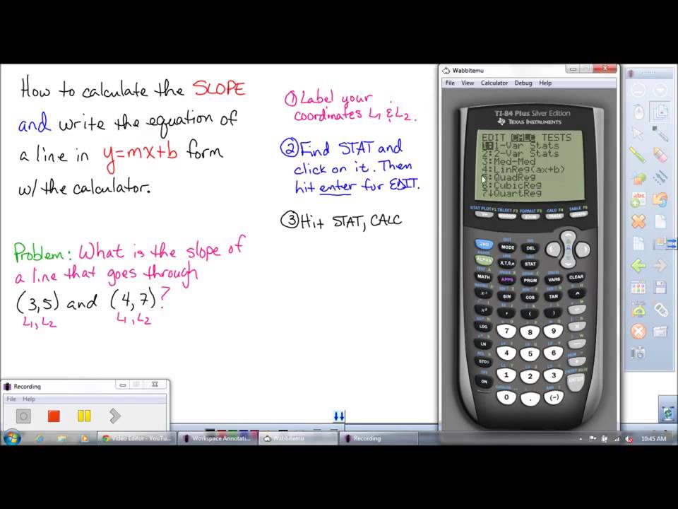 Slope Intercept Form Calculator Graph