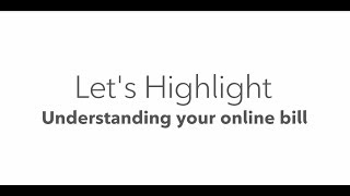 Understanding your online bill | Rogers