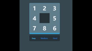 slide puzzle html css javascript simple project