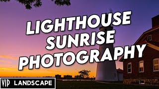 Lighthouse Photography at sunrise with Rule of Thirds demonstration