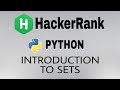 #35: Introduction to Sets | Hackerrank Python Solution | English Explanation