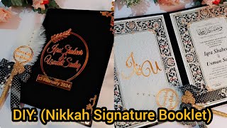 Nikkah Nama Booklet (2)||Nikkah Booklet and Royal Signature Pen Full Tutorial #nikkahnama #wedding