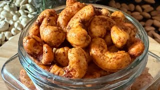 Roasted Cashews | Masala Kaju | घर पर बनायें |बाज़ार से भी ज़्यादा टेस्टी | जो खाये खाता रह जाए |