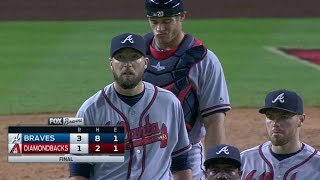 ATL@ARI: Johnson records the save as Braves win, 3-1