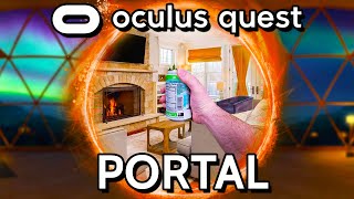 THIS IS PRETTY INSANE! Portal From VR To Real World On Quest 2