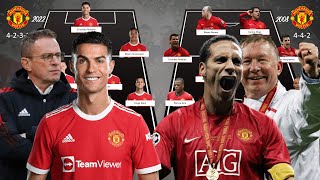 DIFFERENCE STARTING LINEUP MANCHESTER UNITED 2022 VS 2008 (CHAMPIONS LEAGUE WINNER) 🔥🏆