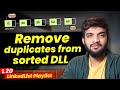 L20. Remove duplicates from sorted DLL