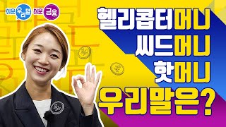 [쉬운 우리말 쉬운 금융] 헬리콥터 머니, 시드 머니, 핫머니...뜻과 우리말 표현은?