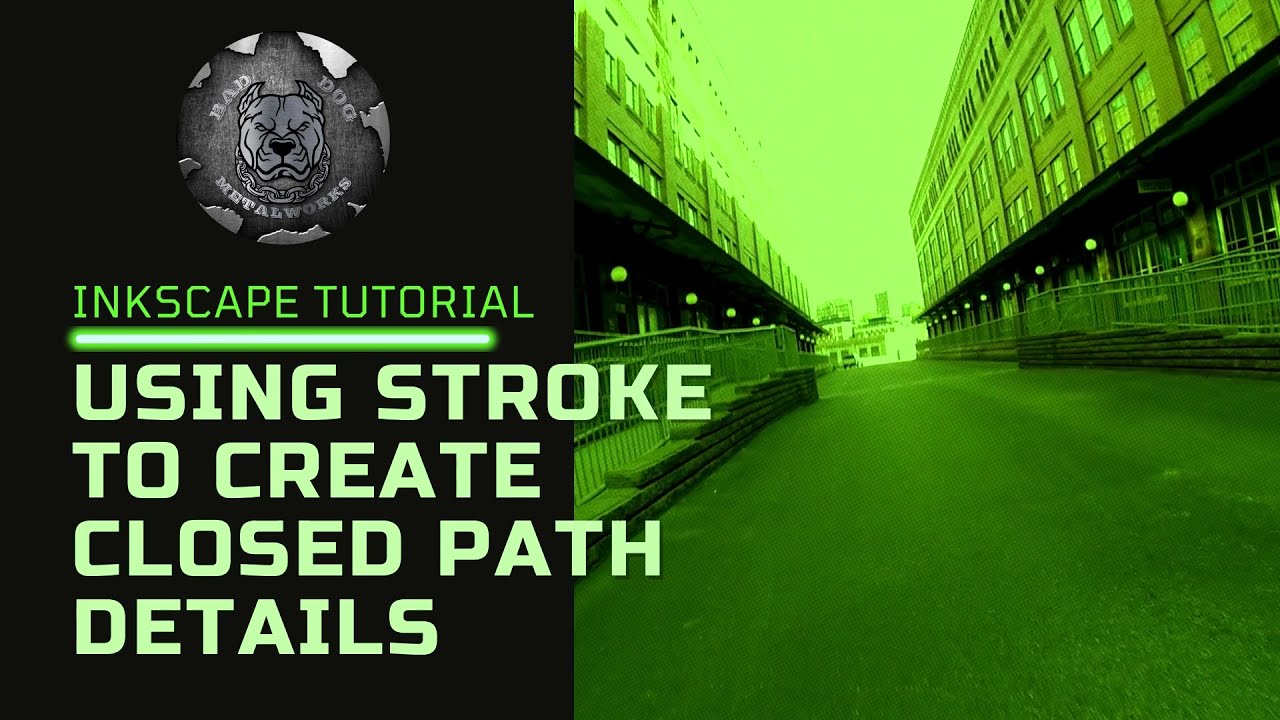 Using Stroke To Create Closed Path Details In Inkscape Youtube