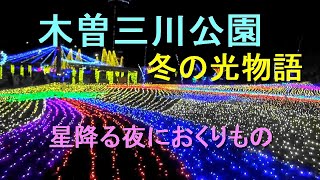 木曽三川公園　冬の光物語　星降る夜におくりもの　63万球の輝き