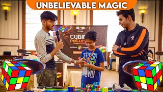 Unbelievable Rubik's Cube Magic | My First Rubik's cube Magic Show |
