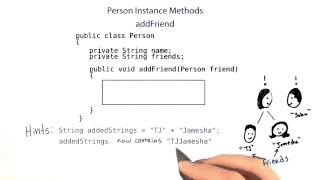 addFriend Method - Intro to Java Programming