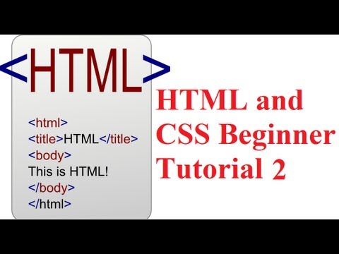 HTML And CSS Beginner Tutorial 2 : Creating The First Webpage - YouTube