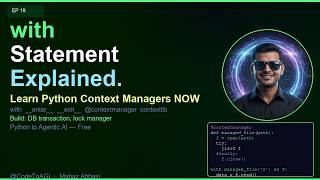 Why Your Python Code Leaks — and How with Fixes It Forever | Context Managers | Ep 19 | CodeToAGI