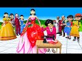 Scary Teacher 3D vs Squid Game Sew Princess Dress Squid Game Doll Nice or Error 5 Time Challenge