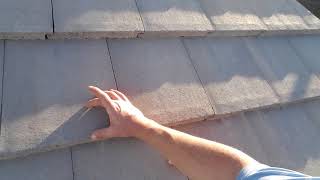 Where to step on a concrete tile roof