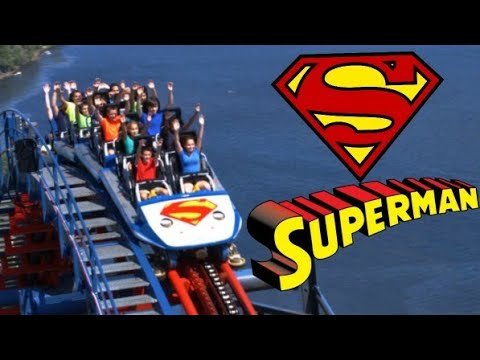 Superman The Ride Intamin Mega Coaster Review | Six Flags New England ...