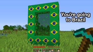 You're going to Brazil in Minecraft