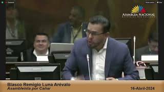 Asambleísta Blasco Luna - Sesión 913