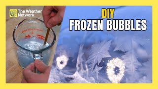 How To Make Frozen Bubbles Full of Crystals During a Cold Snap