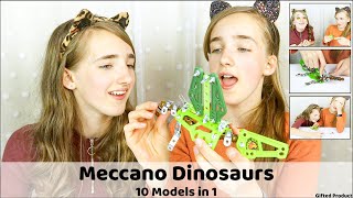 Meccano Dinosaurs: Meccano Maker System 10 Model Dinosaurs - Model 16209 (advert)