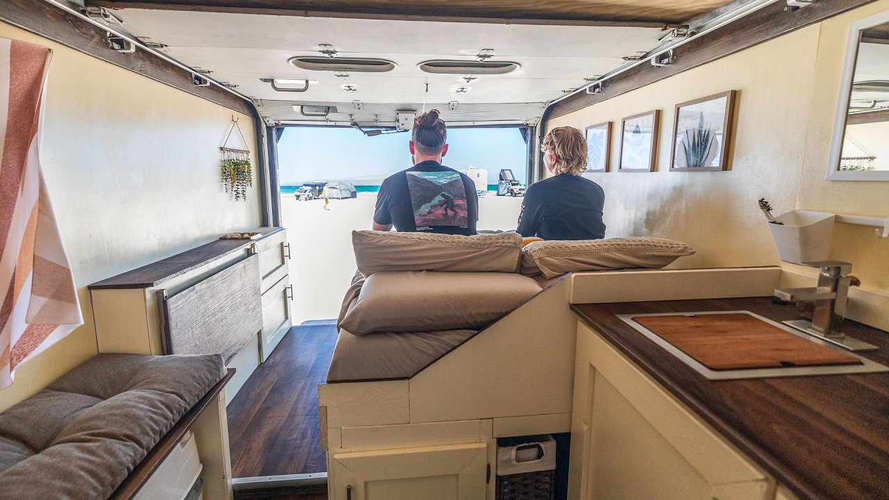 Self Converted Box Truck Stealth Tiny Home Youtube