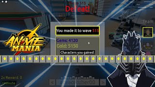 Level 80 Mythical All For One Reaching Wave 500+ Unlimited Mode | Showcase | Roblox Anime Mania