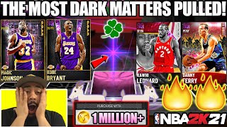 I PULLED GOAT KOBE BRYANT AND THE MOST DARK MATTER PULLS EVER IN NBA 2K21 MYTEAM PACK OPENING